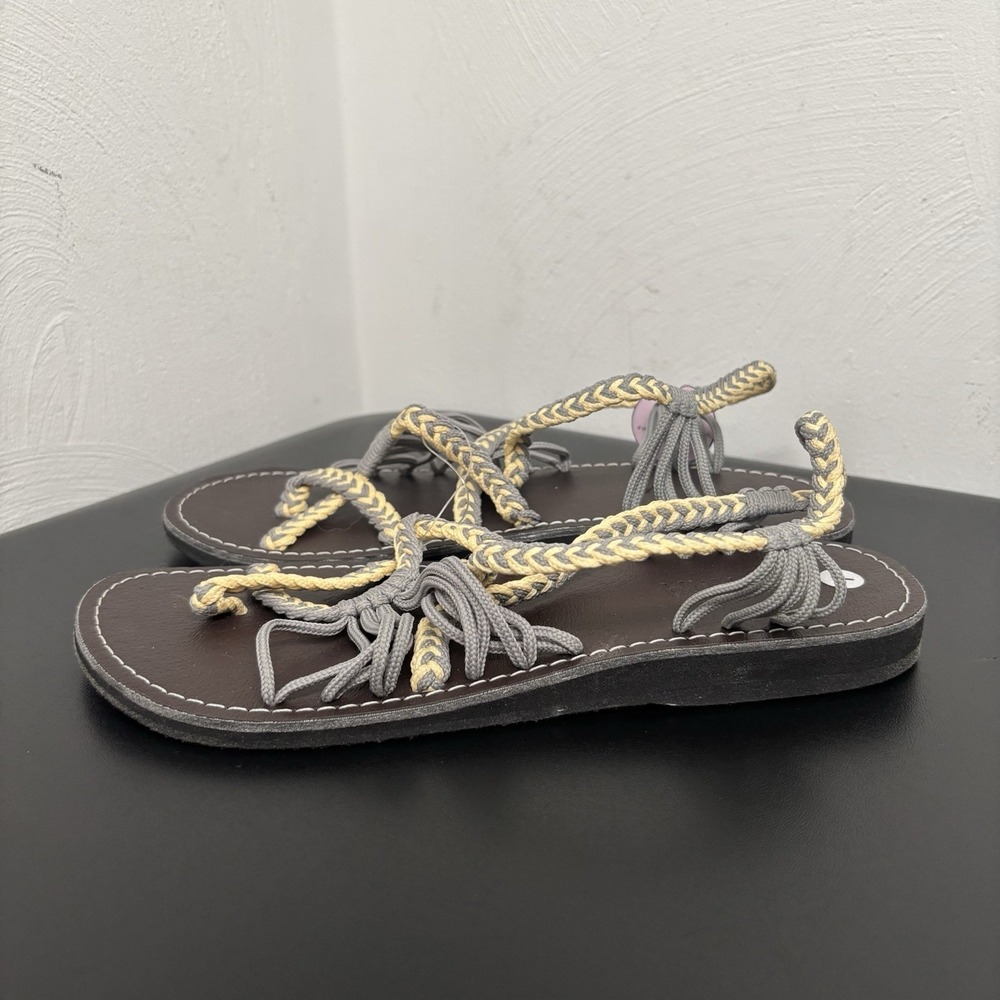 Capana Women's Flat Sandals Rope NWOT Size 7 Beach